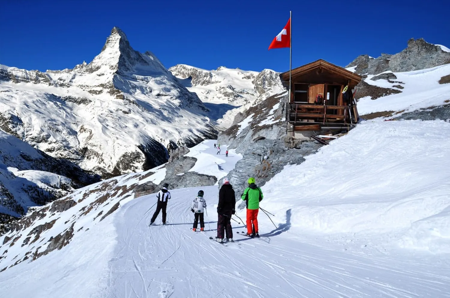 How to choose the best ski resorts in the Swiss Alps - snowy mountain peak and cable car