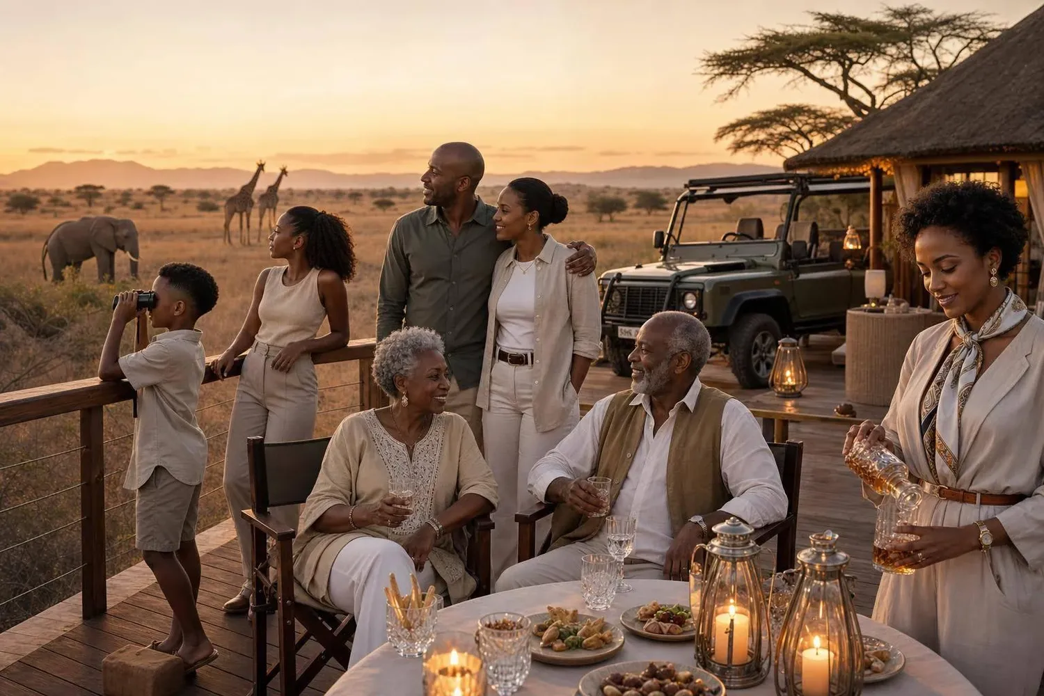 How to coordinate a 6 day multi-generational safari with extended family