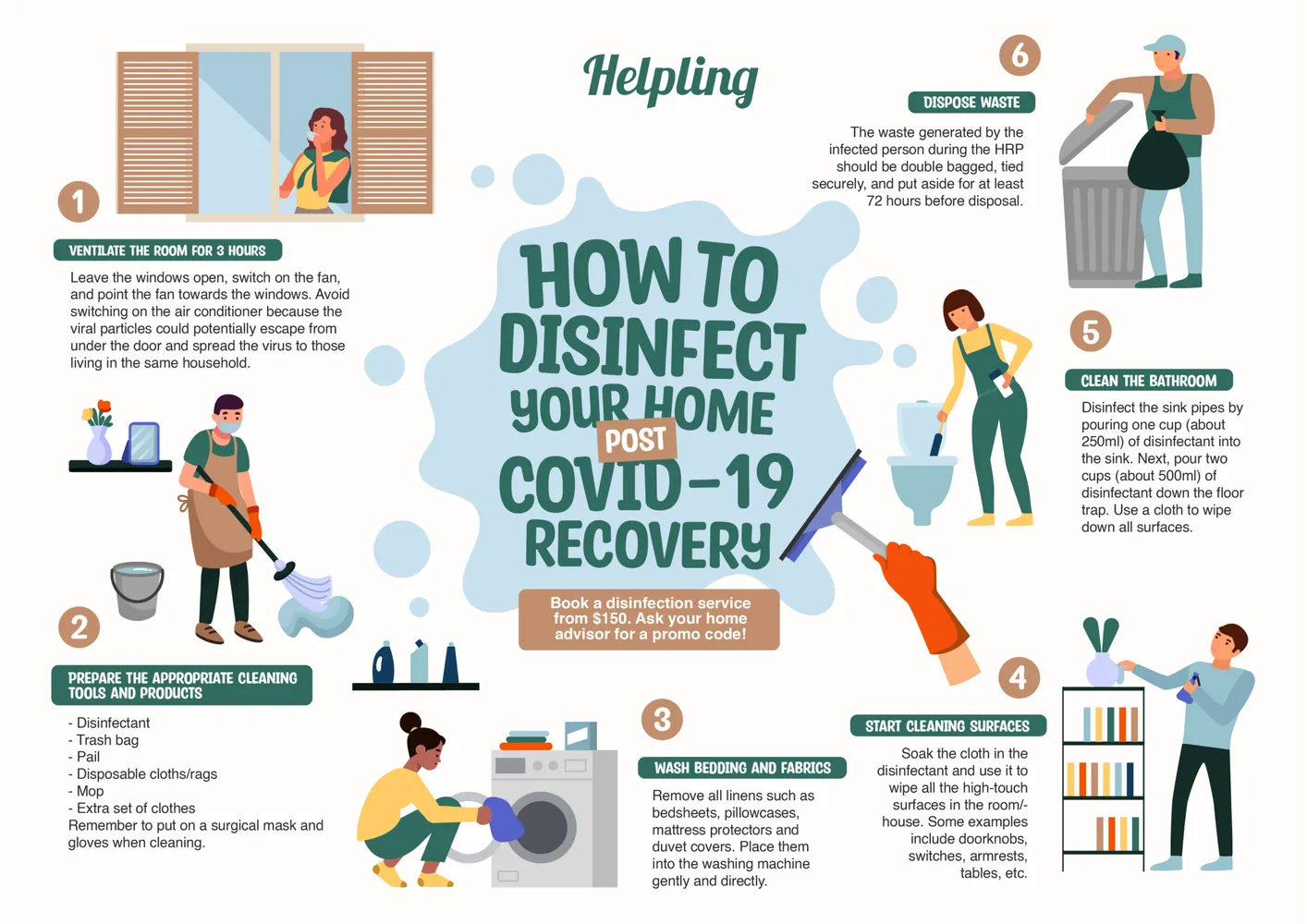 How to disinfect a room after a viral infection safely and effectively