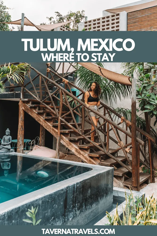 How to find the best places to stay in Tulum Mexico - eco resort on the sandy coastline