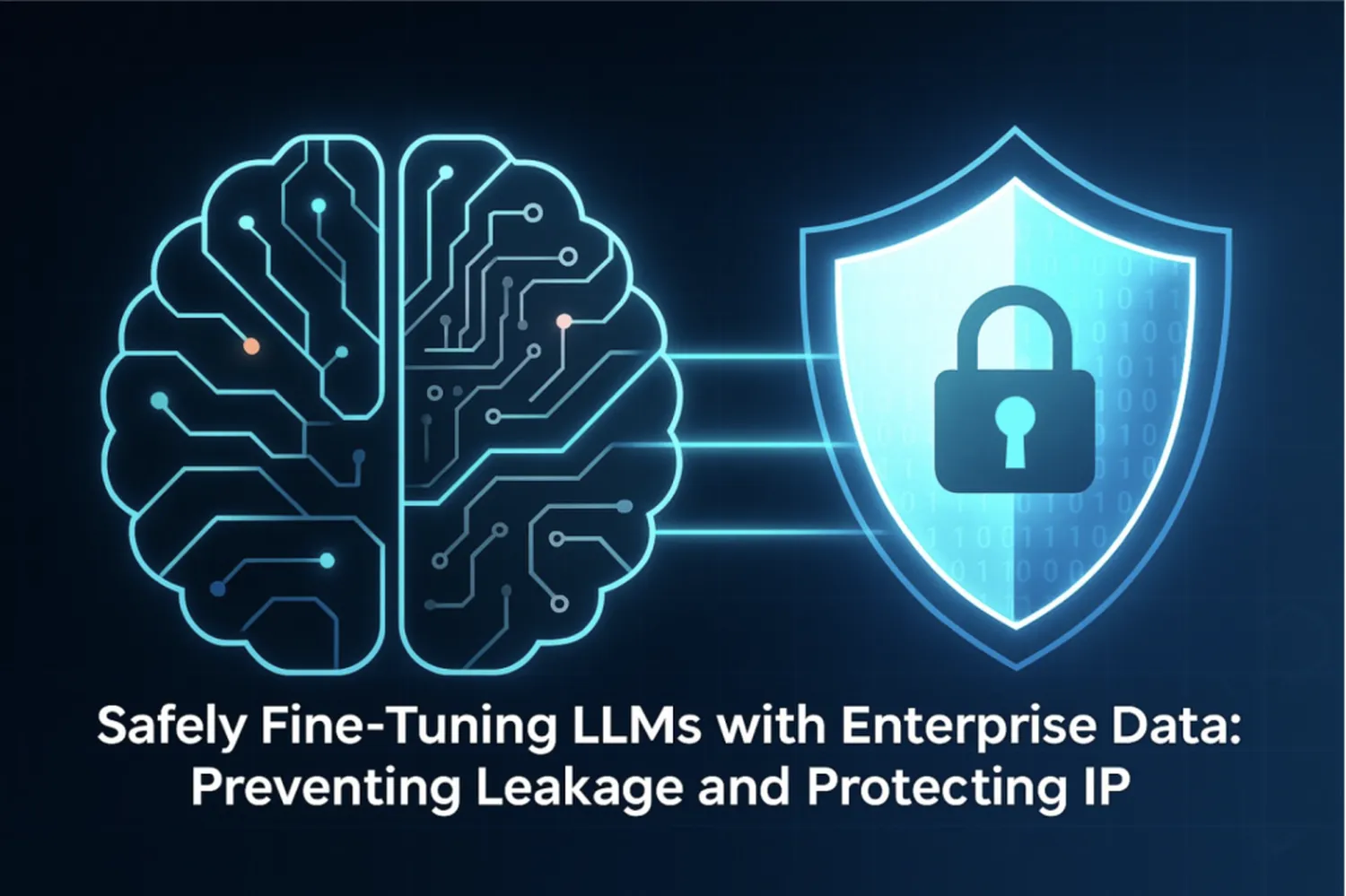 How to fine-tune a Large Language Model with private data - Secure AI training illustration