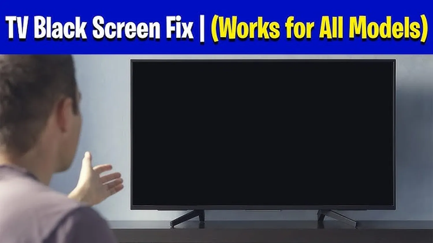 Fixing black screen error on smart tv streaming guide