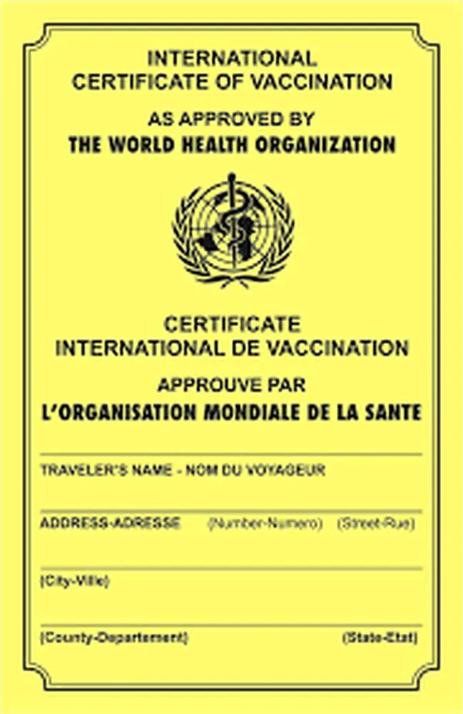 Yellow Fever Certificate Guide