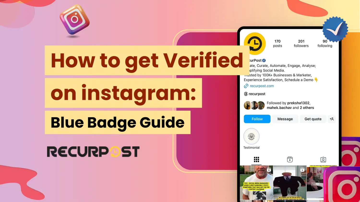 How to get verified on instagram for free - verification process application and official badge
