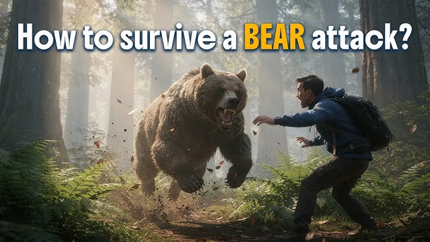 How to survive a bear attack in the woods - essential wildlife defense and trail safety tips