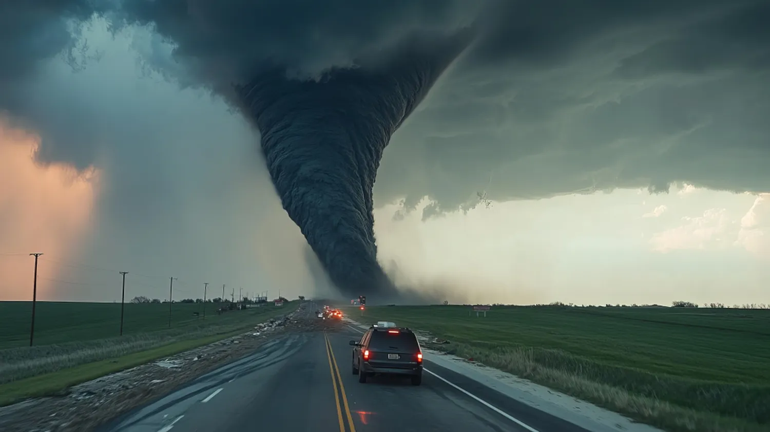 How to survive a tornado if you are in a car - Emergency roadside safety and shelter options
