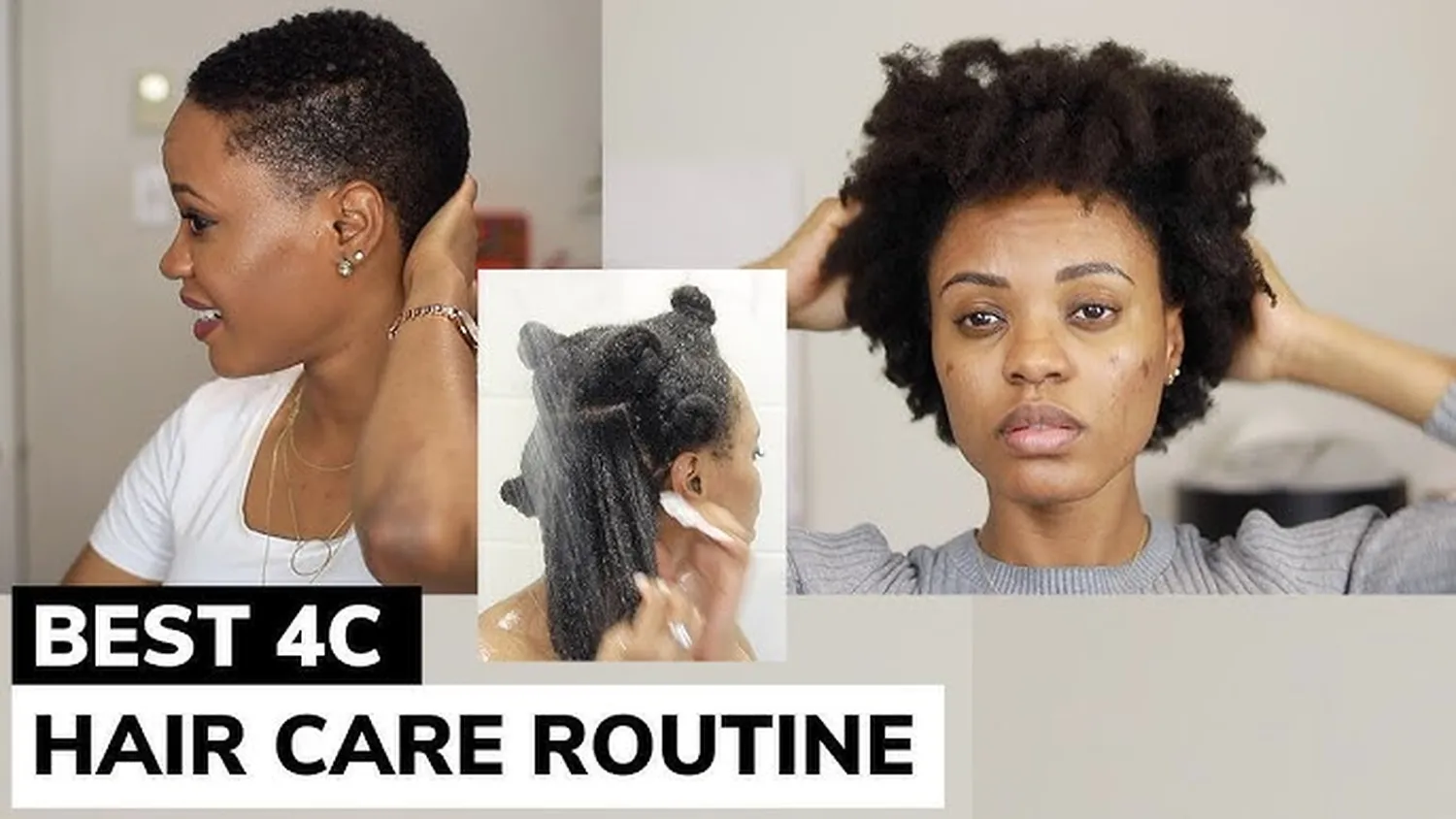 Styling natural 4C hair in a humid tropical environment