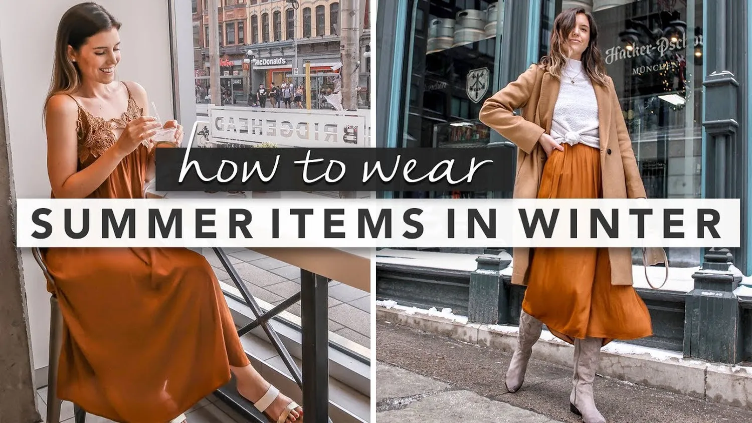 How to transition your summer clothes into a winter wardrobe - layering techniques and winter fashion