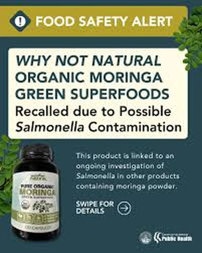 Washing moringa leaves to prevent salmonella contamination
