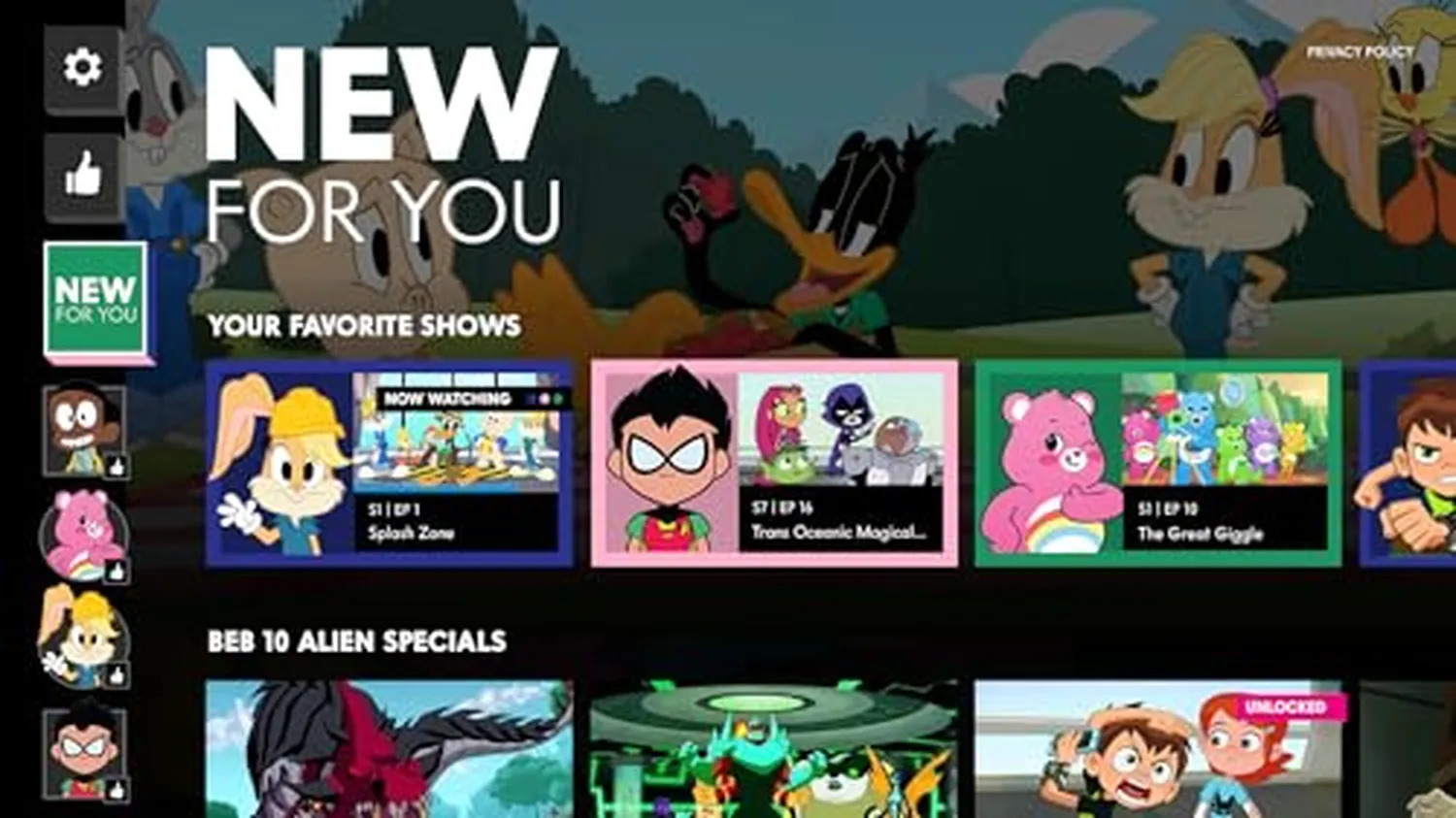 How to watch old cartoon network shows online - modern smart television display showcasing classic retro animated series hub selection interface