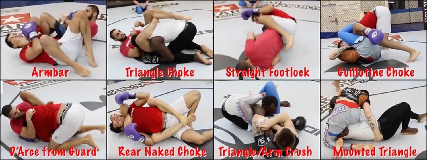 mma grappling techniques for beginners - athletes practicing ground control